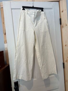 Jcrew Sydney cream Wide Leg pant